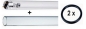 Preview: Ersatz Set TL Qaurzglas/ Leuchte